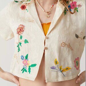 UO Eden Embroidered Souvenir Top